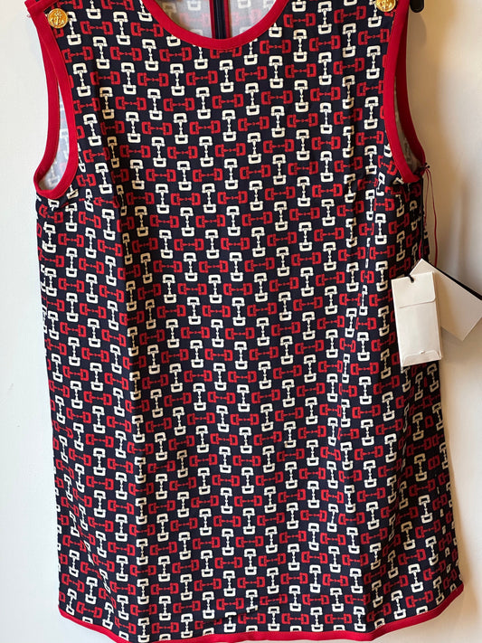 Gucci Horsebit Print Mini Dress in Blue