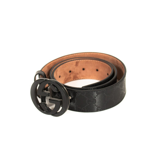 Gucci GG Interlocking Leather Belt
