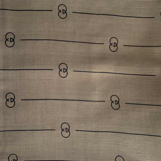Gucci GG Thin Striped Scarf in Beige