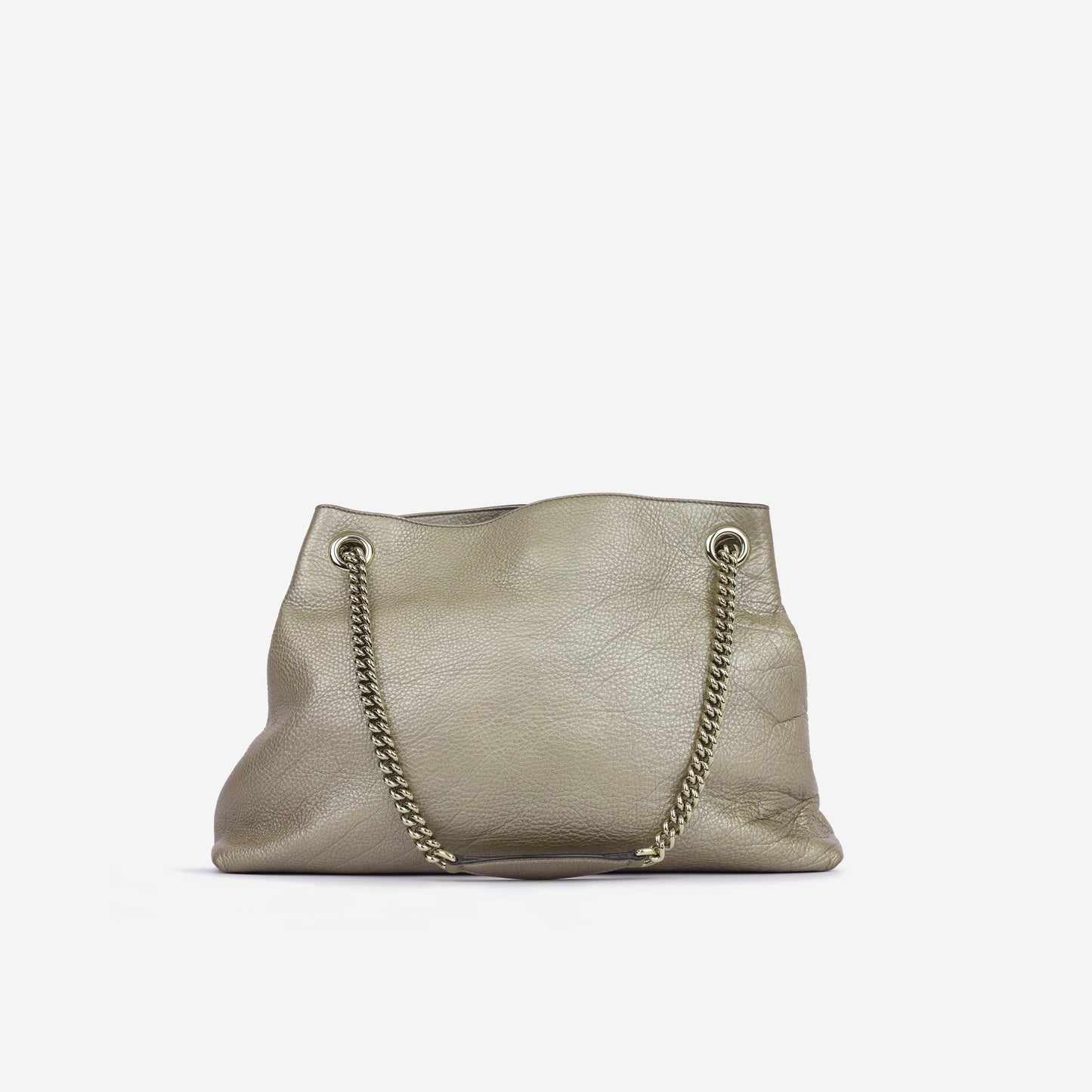 Gucci Soho Medium Chain Tote - Champagne