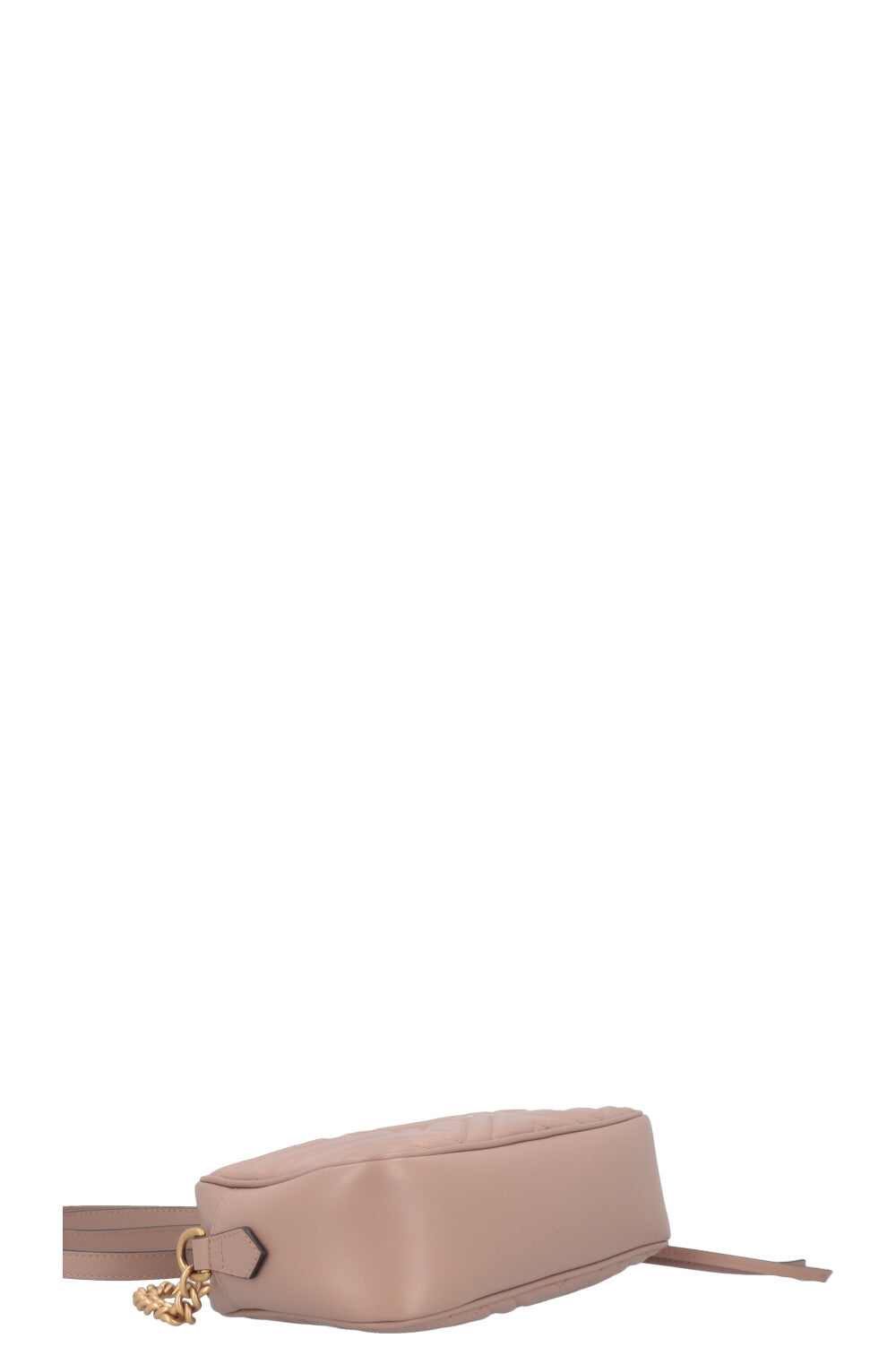 GUCCI Small Marmont Quilted Crossbody Bag Nude