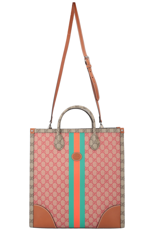 GUCCI Dans Le Vert GG Supreme Tote Bag