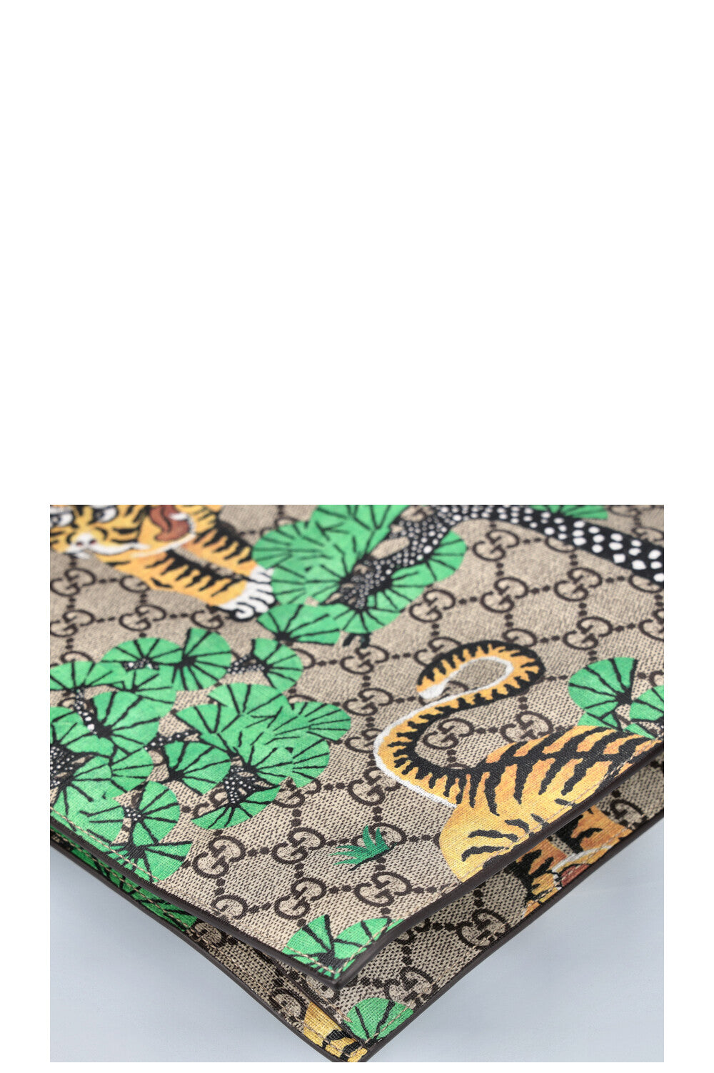 GUCCI Convertible Soft Open Tote Bengal Print GG Canvas