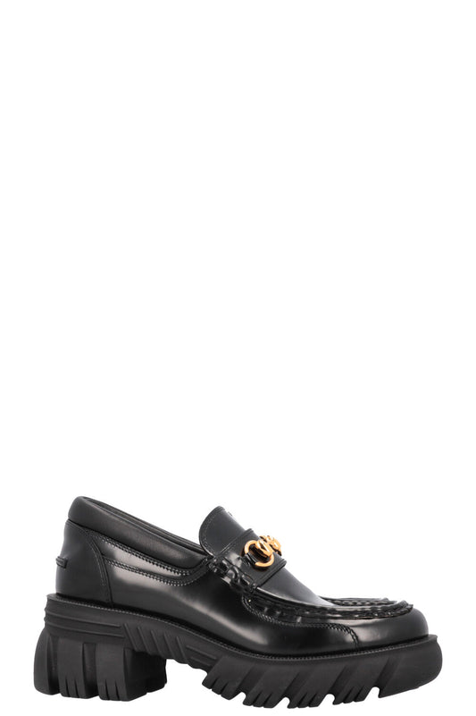 GUCCI Horsebit Loafers Leather Black