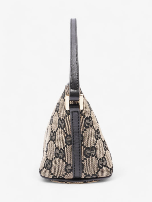 Gucci Boat Pochette GG Supreme / Black Canvas