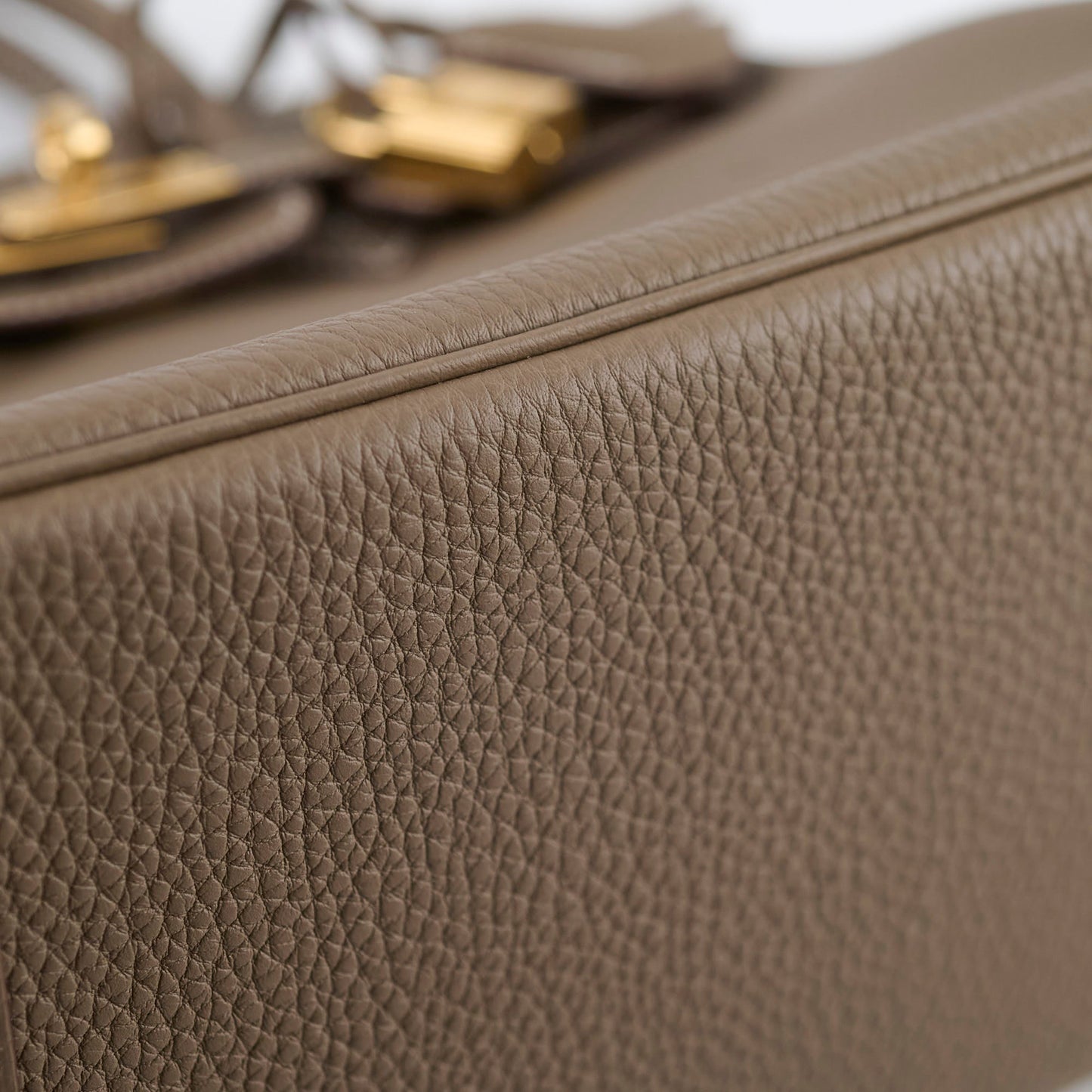 Hermes Birkin 25 Togo Etoupe W Stamp
