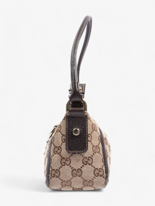 Gucci Abbey Beige And Ebony GG Supreme / Brown Canvas