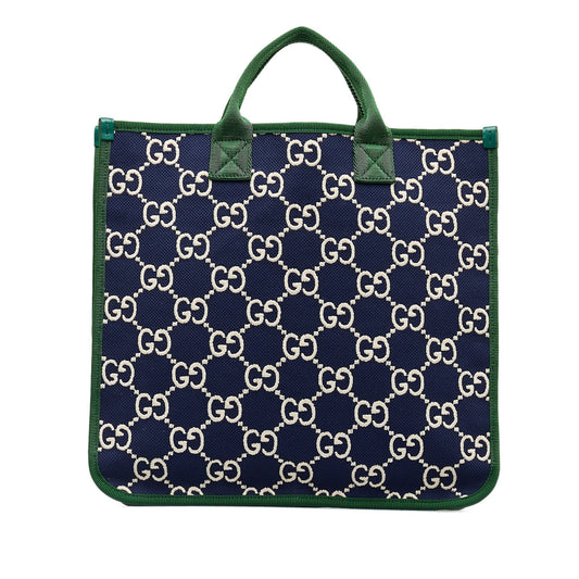 Blue Gucci GG Nylon Web Children's Tote Bag