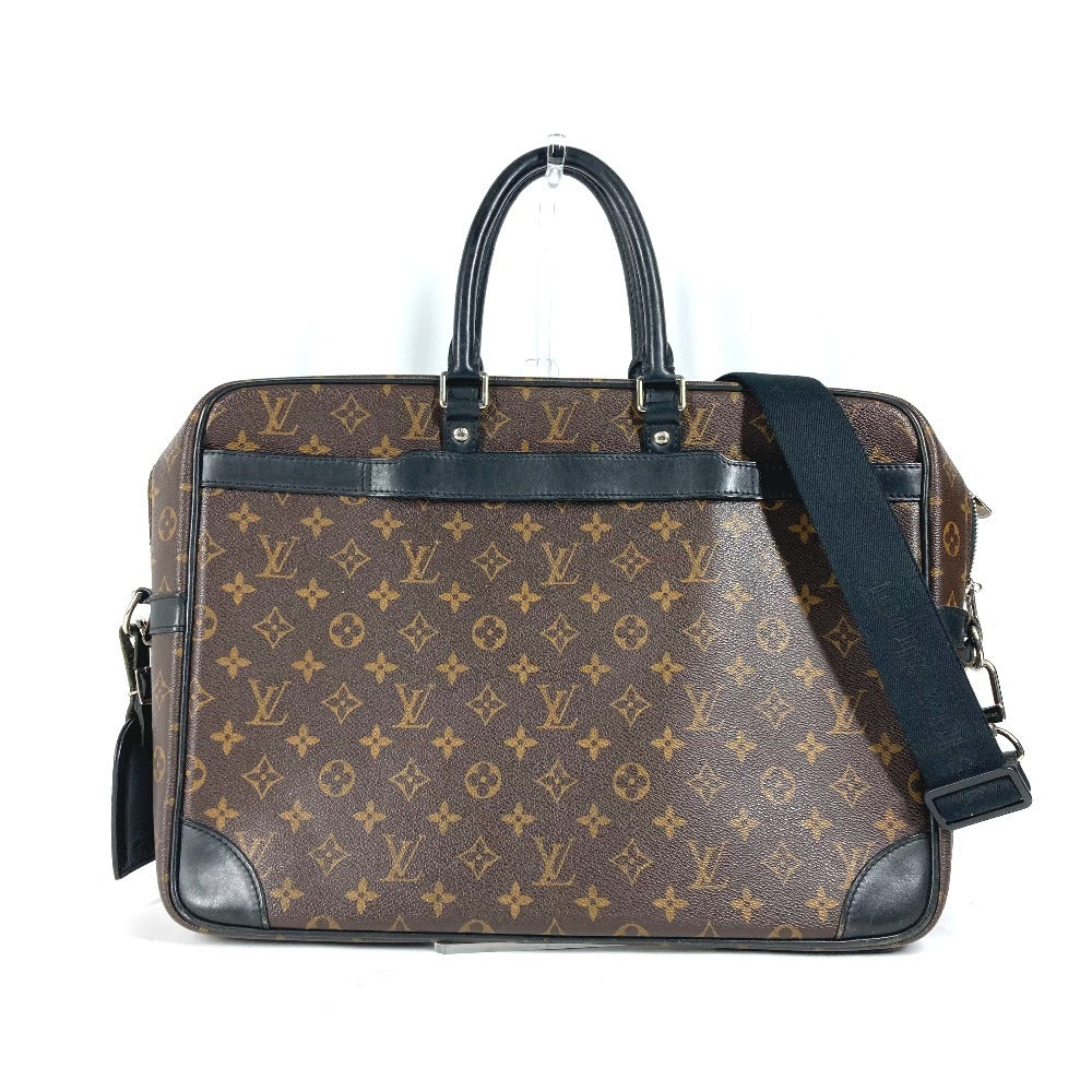 LOUIS VUITTON Business bag M40224 Monogram macacer canvas Brown Monogram macacer Porto Documan  VowayajuGM mens Used