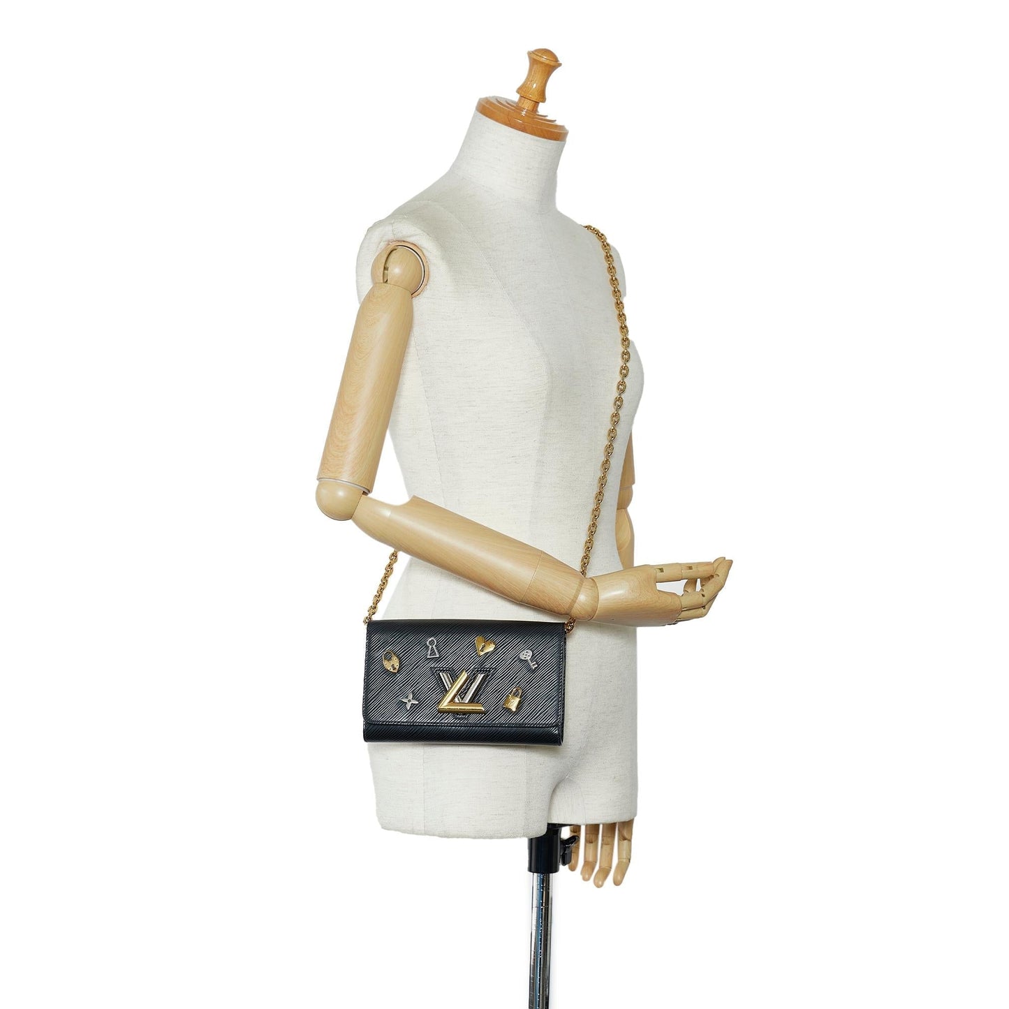 Louis Vuitton Epi Twist Love Lock Chain Wallet (SHG-WDV2bU)