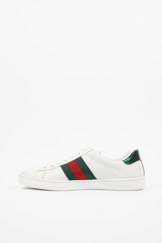 Gucci Ace Bee White / Green / Red Canvas EU 42.5 UK 8.5