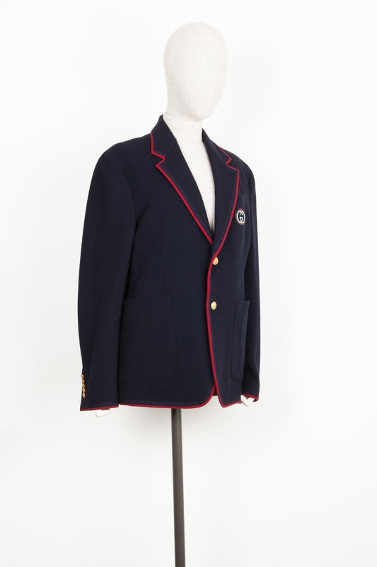 GUCCI Knit Jacket Blue