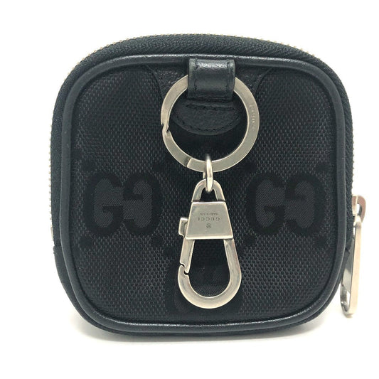 GUCCI Coin case 645060 GG canvas black GG Off the grid mens Used