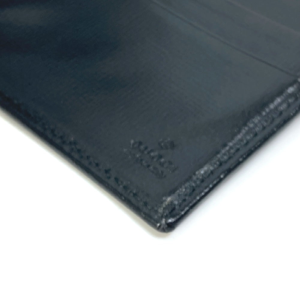 GUCCI Folded wallet 700686 GG Supreme Canvas black GG money clip Interlocking G Card Case Wallet mens Used
