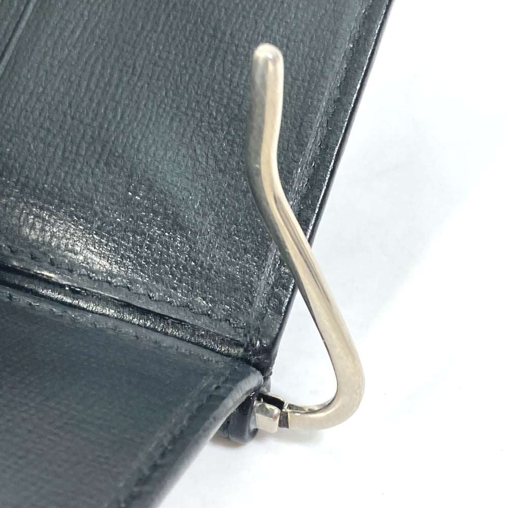 GUCCI Folded wallet 700686 GG Supreme Canvas black GG money clip Interlocking G Card Case Wallet mens Used