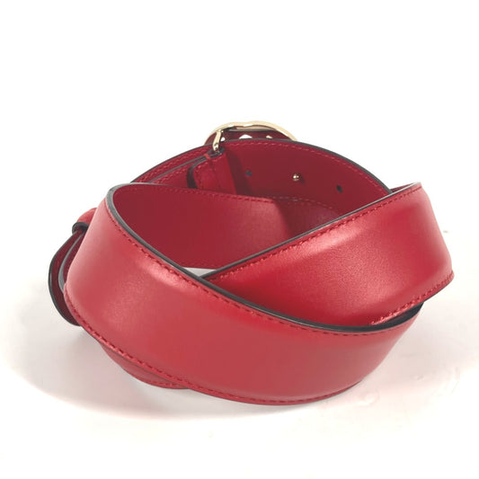 GUCCI belt 546386 leather gold GG Interlocking G Women 85 Used