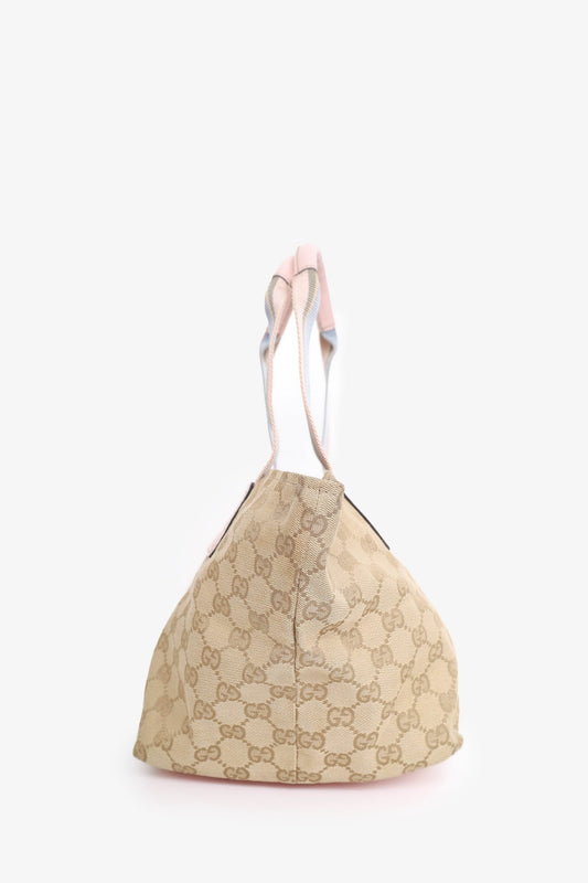 Gucci Beige GG Canvas Mini Tote