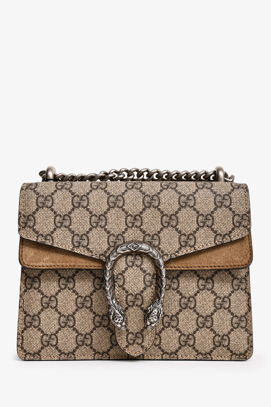 Gucci GG Supreme Monogram Mini Dionysus Chain Shoulder Bag