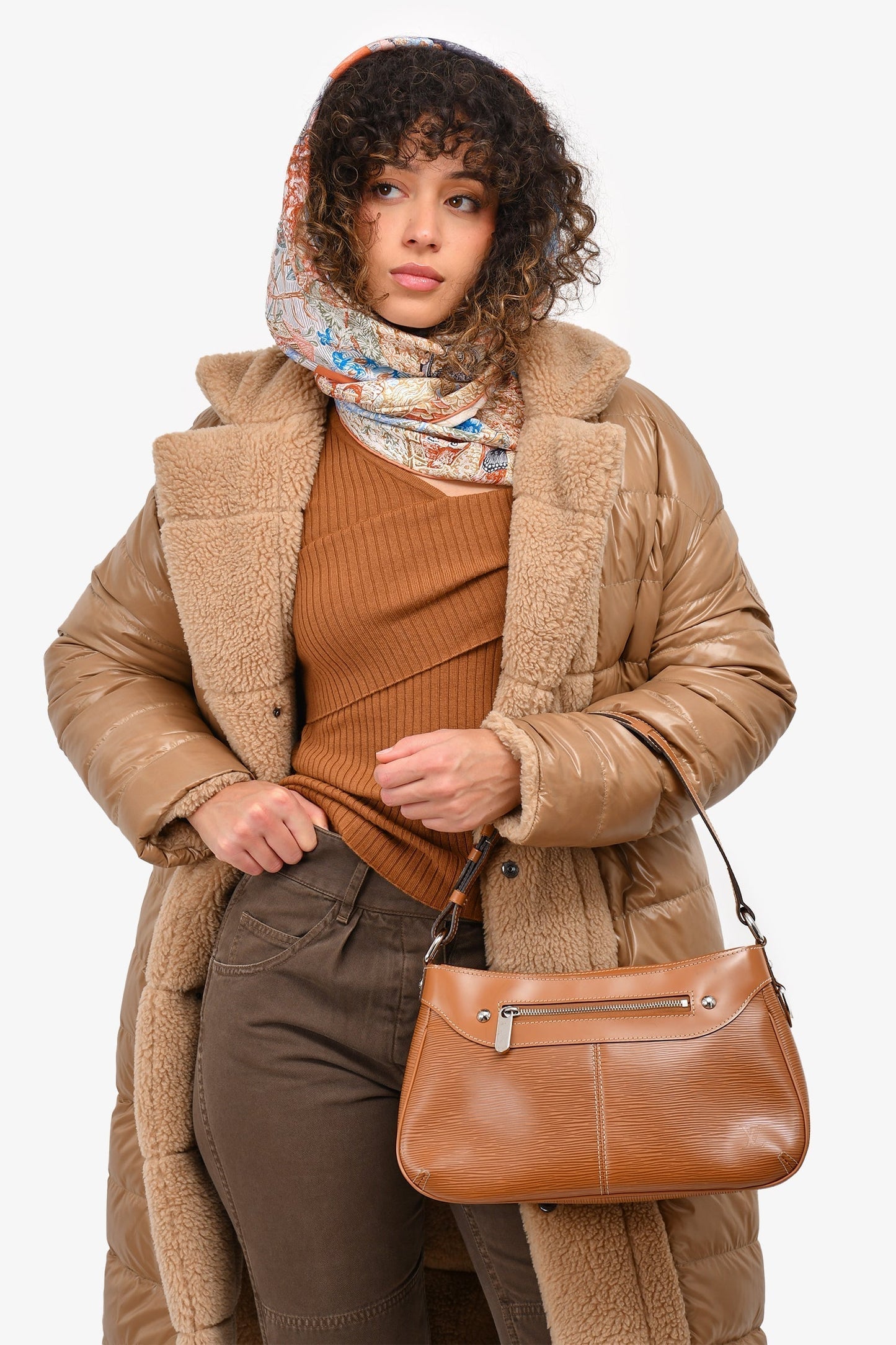 Louis Vuitton 2006 Brown Epi Leather 'Turenne' Shoulder Bag