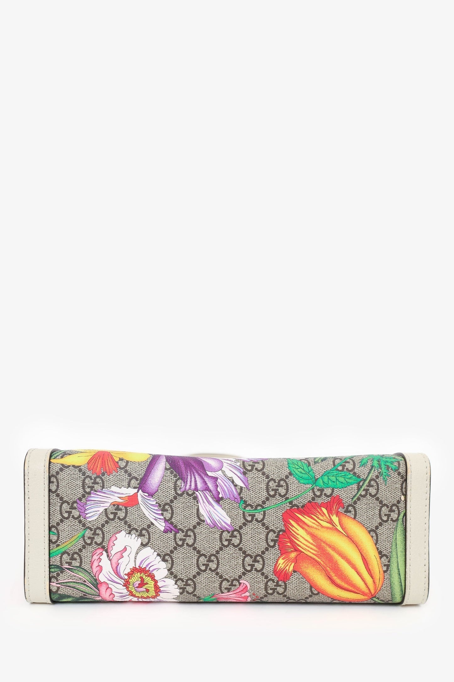 Gucci GG Supreme Flora Small Padlock Shoulder