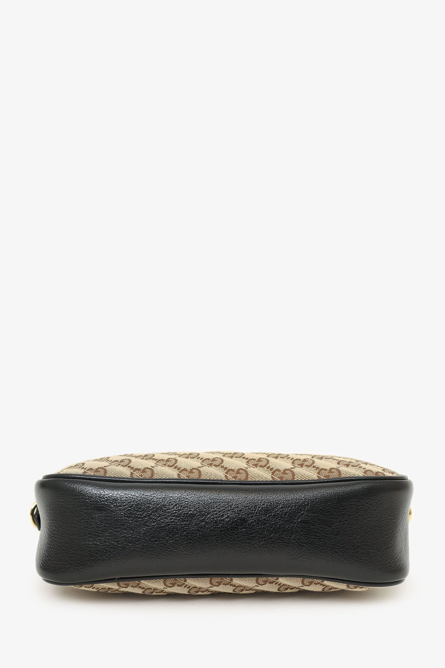 Gucci Beige GG Canvas Marmont Small Camera Bag