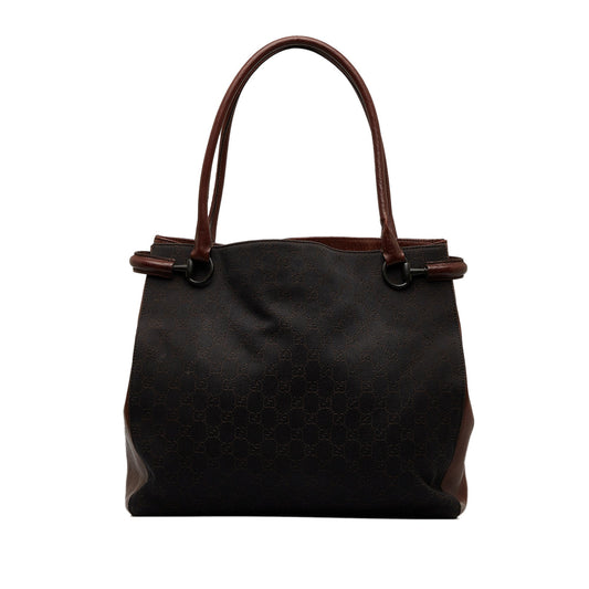 Brown Gucci GG Canvas Tote