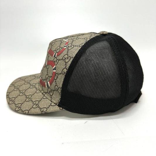 GUCCI cap 426887 GG Supreme Canvas beige Print GG mens 58 Used