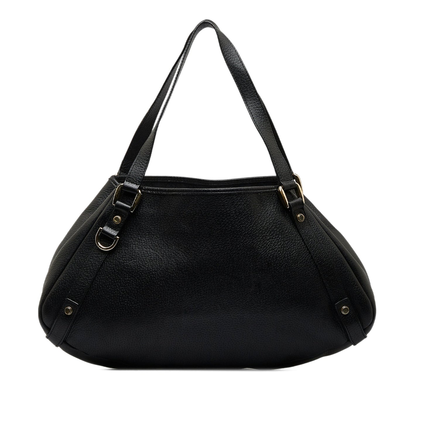 Black Gucci Leather Abbey Tote