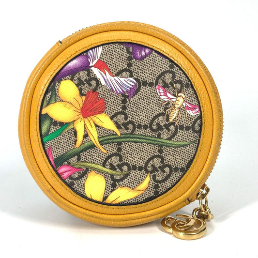 GUCCI Coin case 574840 GG Supreme Canvas yellow GG Marmont Sherry line