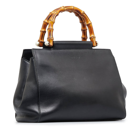 Gucci Bamboo Nymphaea Small Black