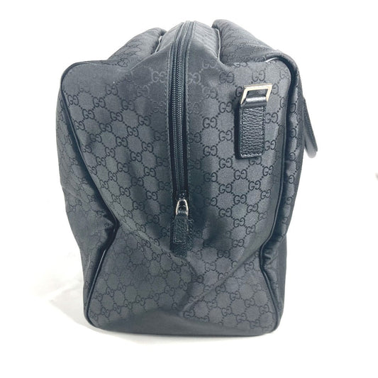 GUCCI Boston Duffel bag 190629 Leather / nylon black GG logo unisex(Unisex) Used