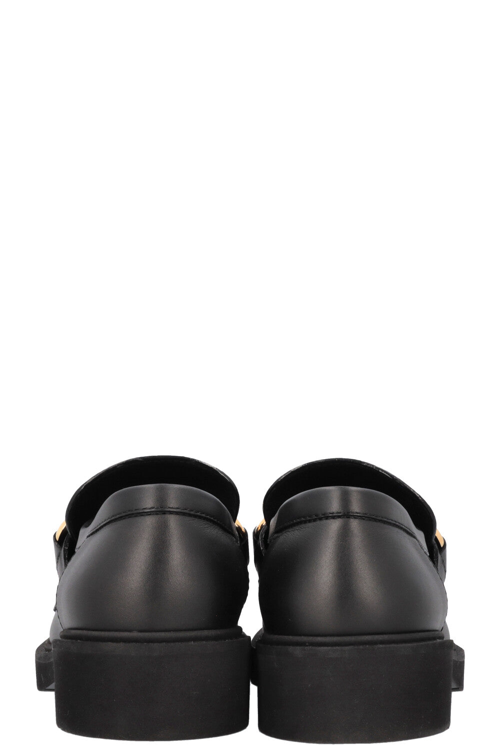 LOUIS VUITTON Academy Lock Loafers Black