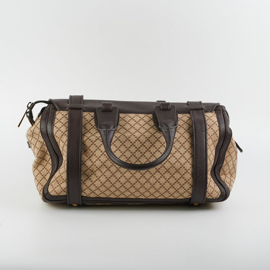 Gucci Boston Diamante Brown Bag