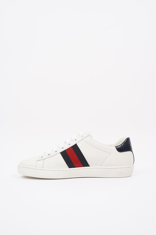 Gucci Ace White / Navy / Red Leather EU 36 UK 3
