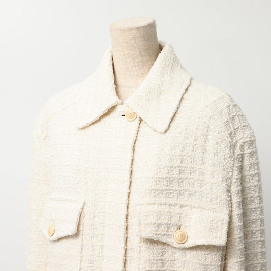 GUCCI Jacket 721995 tweed Ivory 40