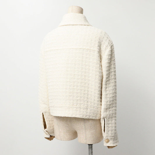 GUCCI Jacket 721995 tweed Ivory 40