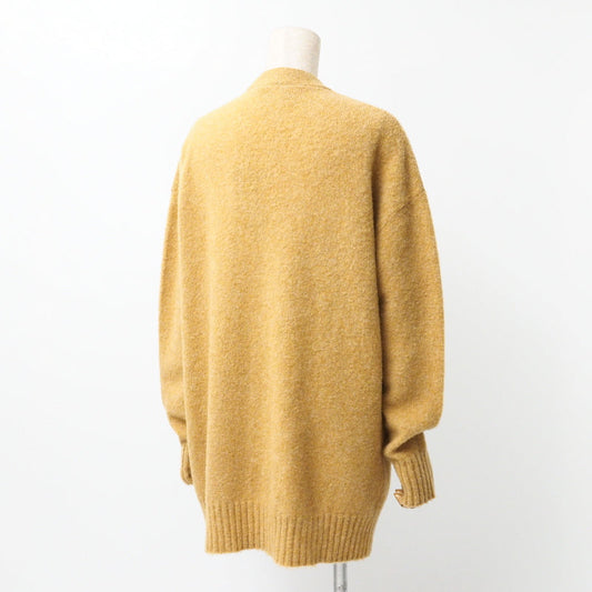 GUCCI cardigan 635162 wool mustard With Brooch Oversize M (170/92Y)