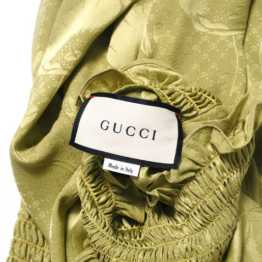 GUCCI blouse 592453 silk green 42