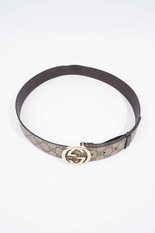 Gucci Interlocking G Belt GG Supreme Leather 95cm 34"
