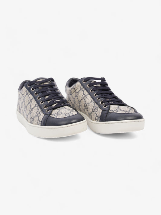 Gucci Brooklyn GG Supreme Beige / Navy Coated Canvas EU 37 UK 4