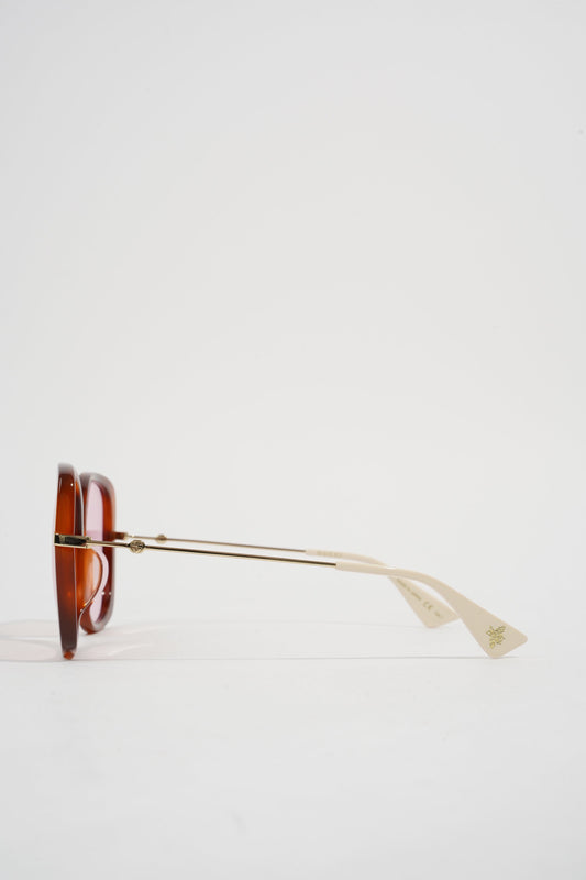 Gucci GG0511SA Sunglasses Pink / White Acetate 145mm