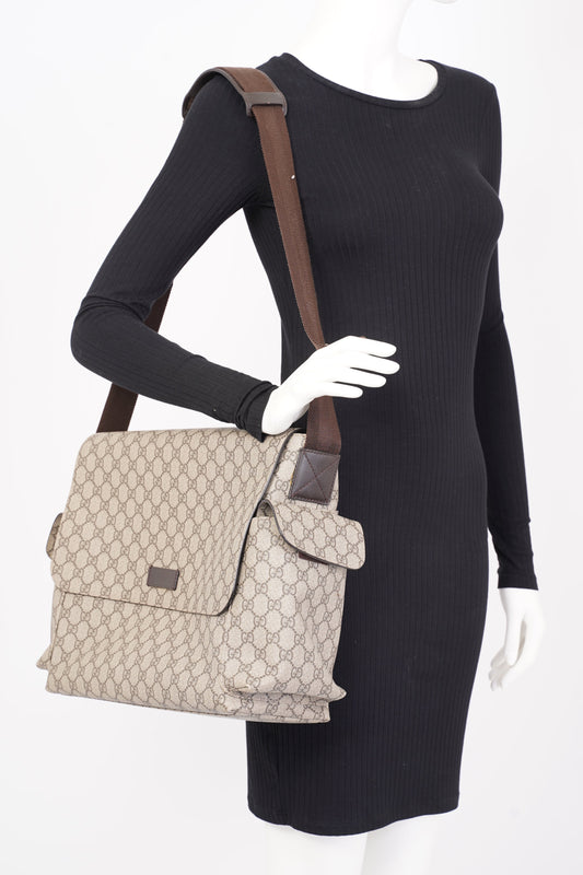 Gucci Baby Changing Bag GG Supreme Coated Canvas