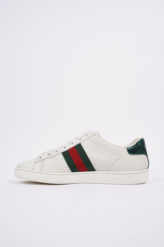 Gucci Ace Embroidered Bee White / Red / Green Leather EU 36.5 UK 3.5