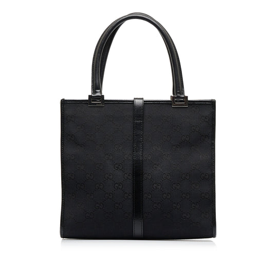 Black Gucci GG Canvas Jackie Tote Bag