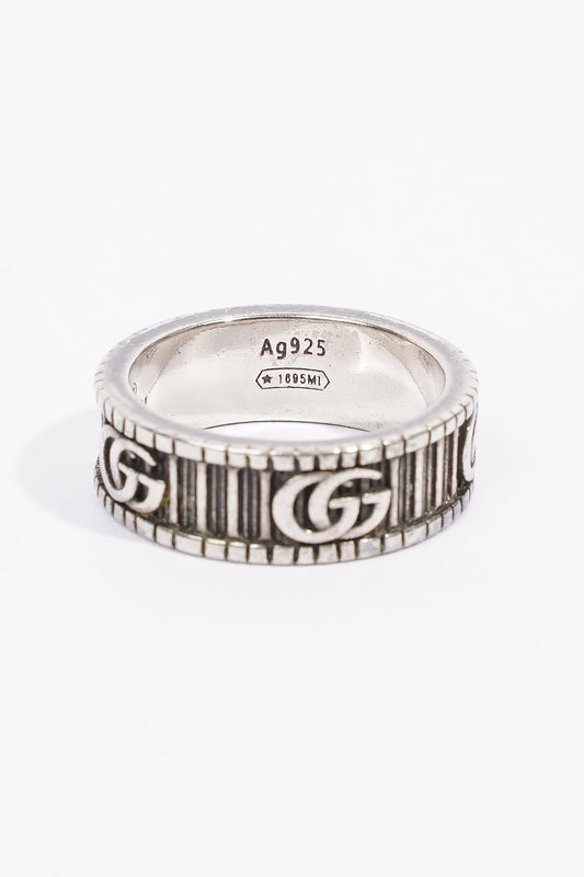 Gucci GG Marmont Ring Silver Silver Sterling 10