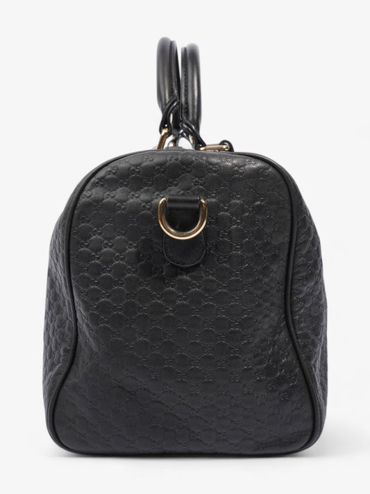 Gucci Boston Bag Black Guccissima Embossed Leather