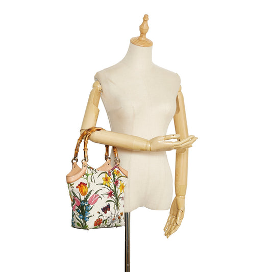 Gucci Bamboo Flora Handbag