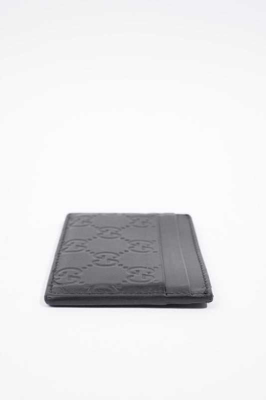 Gucci Card Holder Black Leather