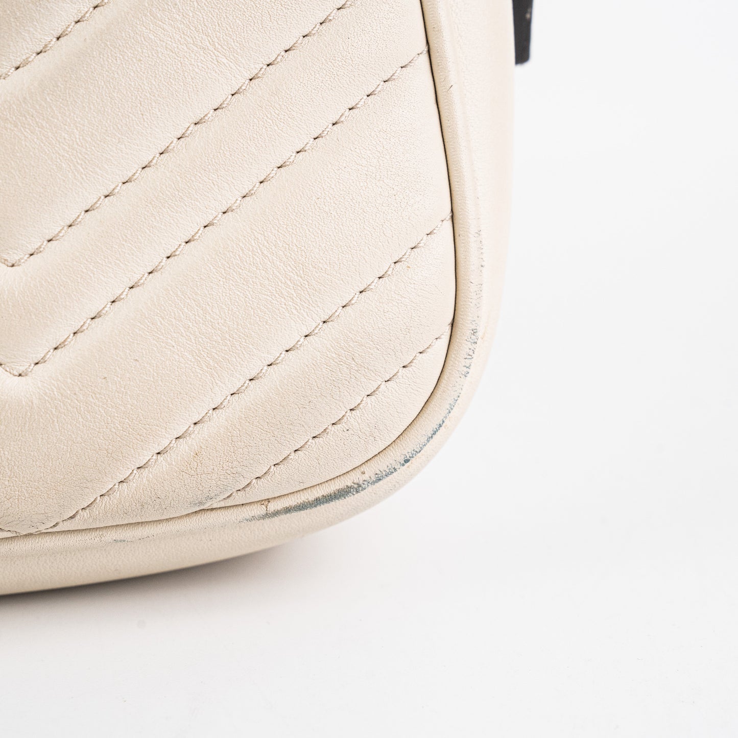 Gucci Small Marmont White Crossbody Bag