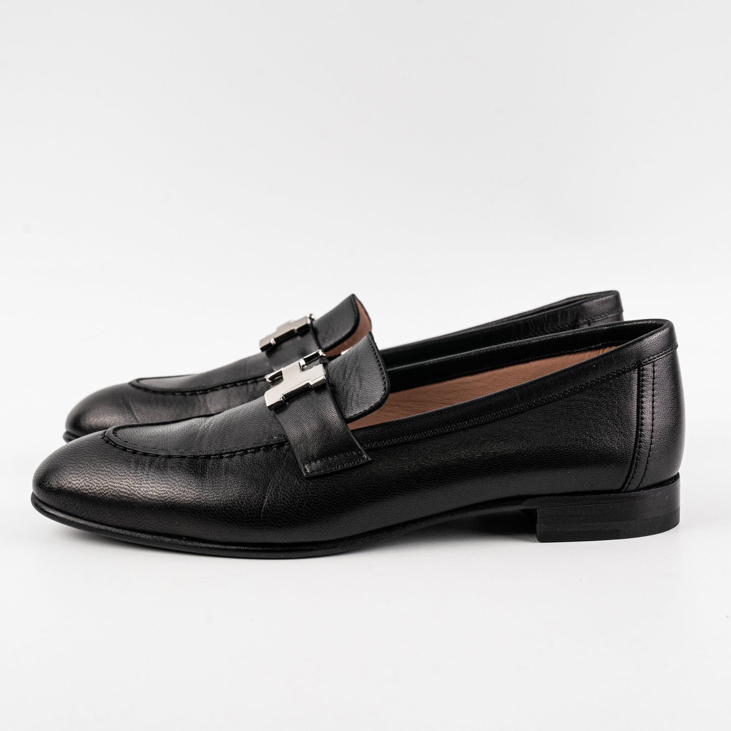 Hermes Women Paris Size 36 Black Loafer